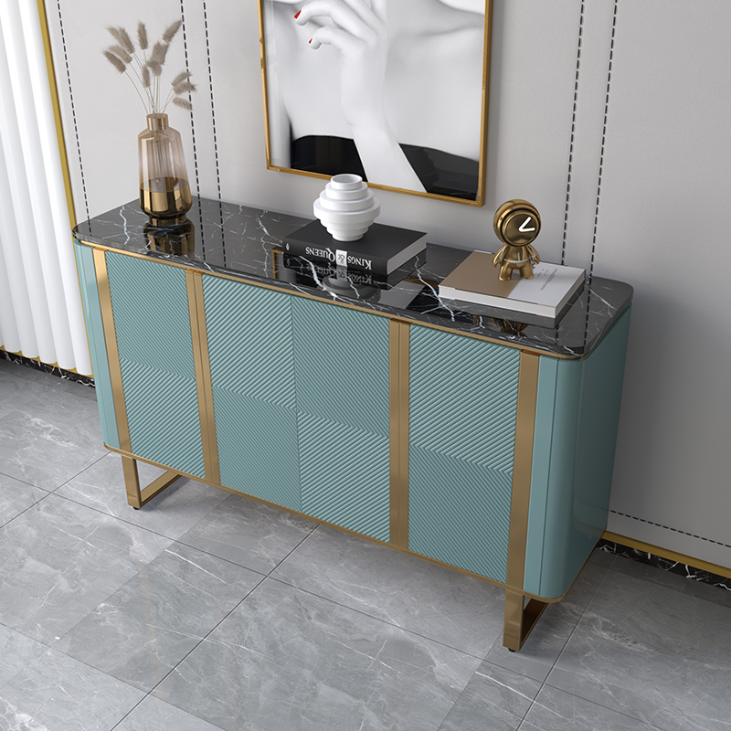 Italian dining cabinet post-modern living room decorative cabinet light luxury porch cabinet villa marble dining room storage partition cabinet