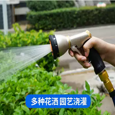 Garden watering telescopic water pipe Hose watering water gun nozzle Balcony household watering flowers and vegetables artifact agricultural set
