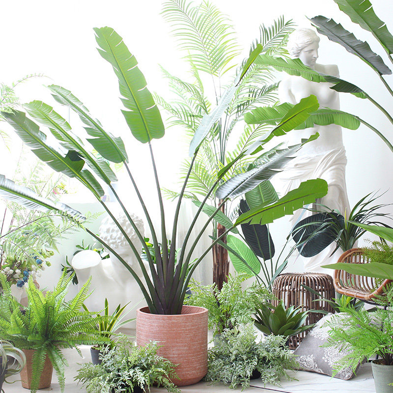 Sicily Simulated Plant Fighter Paradise Bird Guest Banana Indoor Large Landscape Plant Plant View Tree