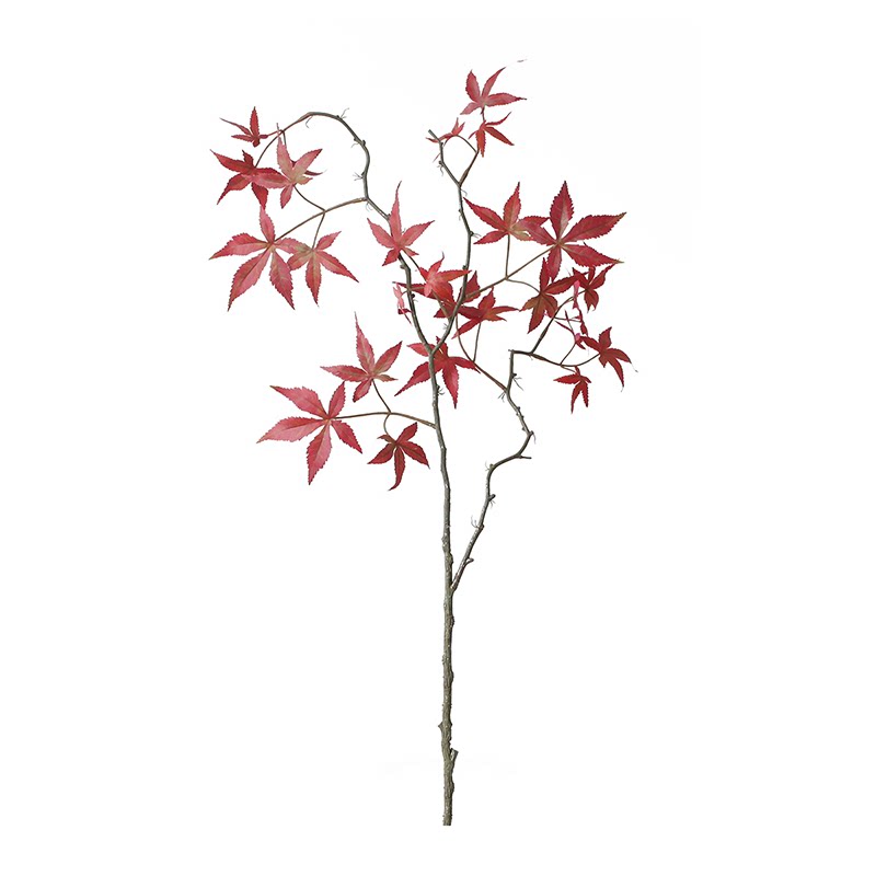 Sicilian emulation floral red maple leaf home living room decoration flower-like board hotel lobby table flower arrangement pendulum pieces