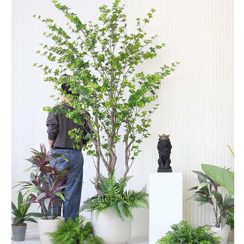 Sicilian simulation plant Japanese hanging bell tree Nordic INS home living room with green leaf office decoration