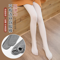 Girls wear pantyhose spring and autumn thin pure cotton children under the pants wearing white dance socks baby pantyhose