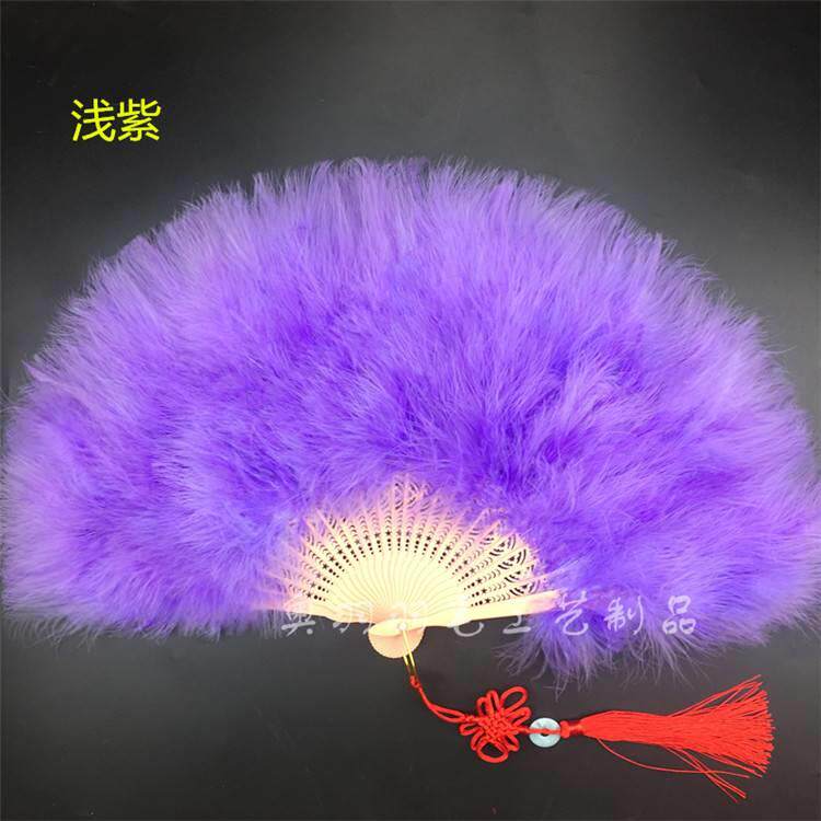 Декоративный веер 戏曲表演大号厘米羽毛砍樵30刘海扇子标准加厚50*舞蹈扇全绒