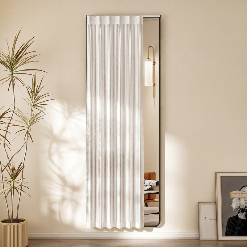 High-End Full-Length Mirror Cover, Floor-Standing Dressing Mirror Cover, Narrow Cabinet Bookshelf Dust Cover, No Drilling Required High-End Full-Length Mirror Cover, Floor-Standing Dressing Mirror Cover, Narrow Cabinet Bookshelf Dust Cover, No Drilling Required