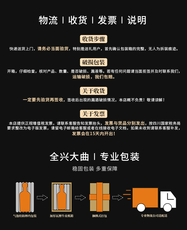 【国家名酒】全兴头曲50度浓香型高度白酒