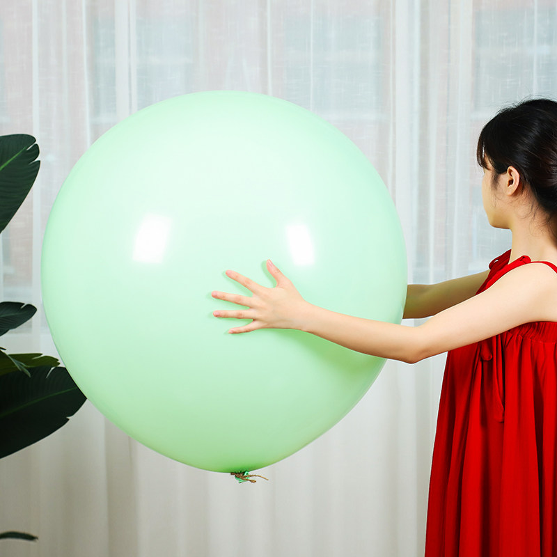 The net red 36 inch thicker large outdoor open advertisement floating the Macaron balloon wedding decoration scene layout