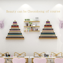 Nail art glue display rack Net red nail salon Iron Triangle wall storage rack nail polish shelf