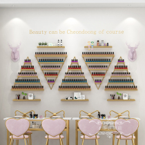 Nail art glue display rack Net red nail salon Iron Triangle wall storage rack nail polish shelf