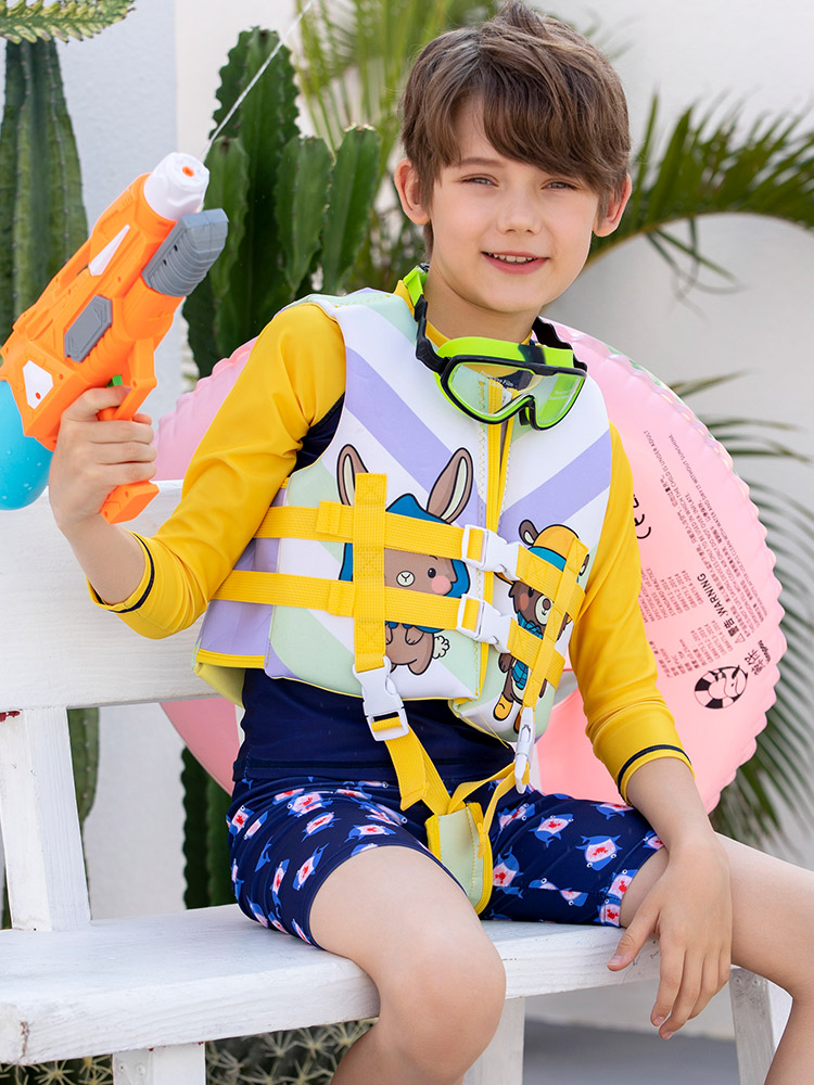 Children's life jackets male and female children learn swimming special children great buoyancy vest swimsuit young children swimming assistance clothes