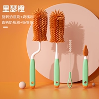 Мятный комплект, ершик для бутылочки, щеточка, 4 шт