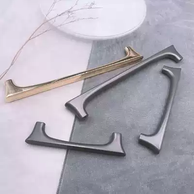 Nordic luxury wardrobe handle modern simple clothes whole cabinet cabinet extended handle gold high-grade American cabinet door handle