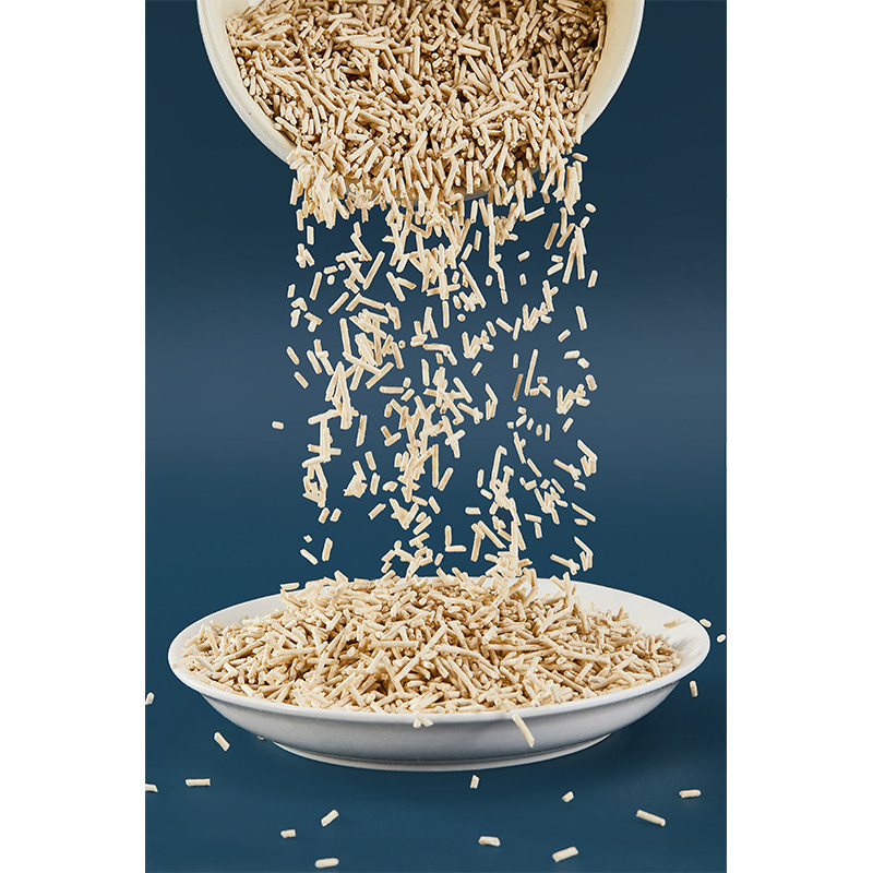 Courtesy Zhen tofu cat sand 2 5kg except taste easy to tie solid without dust cat litter pelvis cat sand