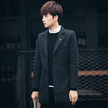 秋冬季羊毛呢大衣男士外套