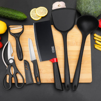 Household wheat straw chopping board cutter set cutting board kitchen chopping board kitchen chopping board kitchen kitchen combination kitchen knife chopping board two-in-one