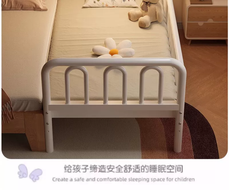 Giường ghép, đầu giường mở rộng, giường sắt rèn trẻ em có lan can, nôi đơn người lớn, giường ghép lớn