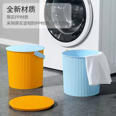 SPACEXPERT Multifunctional plastic storage bucket Orange children's toy storage bucket Storage bucket storage stool bucket