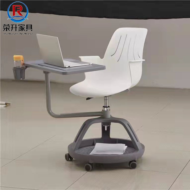 Green Multifunction Student Class Chair Creator Classroom Training Chair Enlarge Writing Board Minutes Chair Plastic Chair