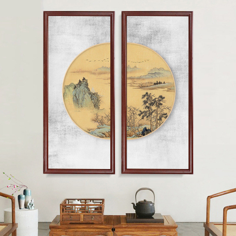 Rectangular picture frame photo frame frames for solid wood retro frames customised neoclassical wind woody line decorative frames