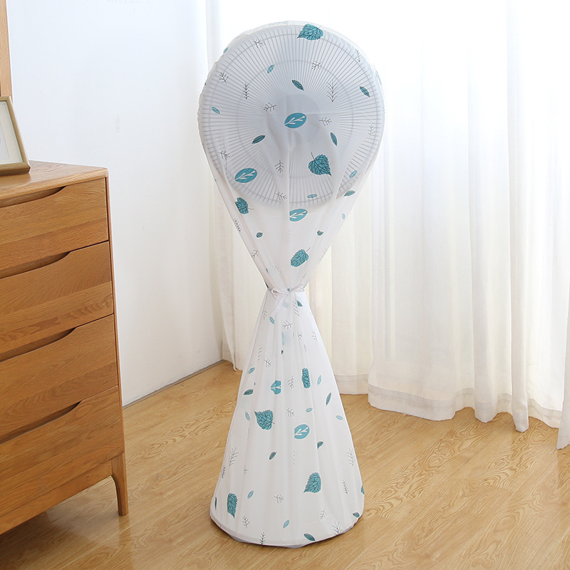 Fan cover dust cover round universal vertical electric fan bed bag floor type all-inclusive fabric anti-ash net cover