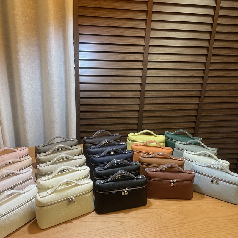 Imported First-Layer Cowhide Lp19 Crossbody Handbag with Gold Buckle and Silver Buckle ins Simple Zipper Versatile Lunch Box Square Bag Imported First-Layer Cowhide Lp19 Crossbody Handbag with Gold Buckle and Silver Buckle ins Simple Zipper Versatile Lunch Box Square Bag