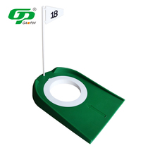GP golf green hole cup putting practice hole plastic disc with flag portable golf practice hole
