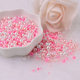 ABS ບໍ່ມີ porous ສີ imitation pearl loose beads diy handmade accessories decorative highlight macaron cosmetic box full beads