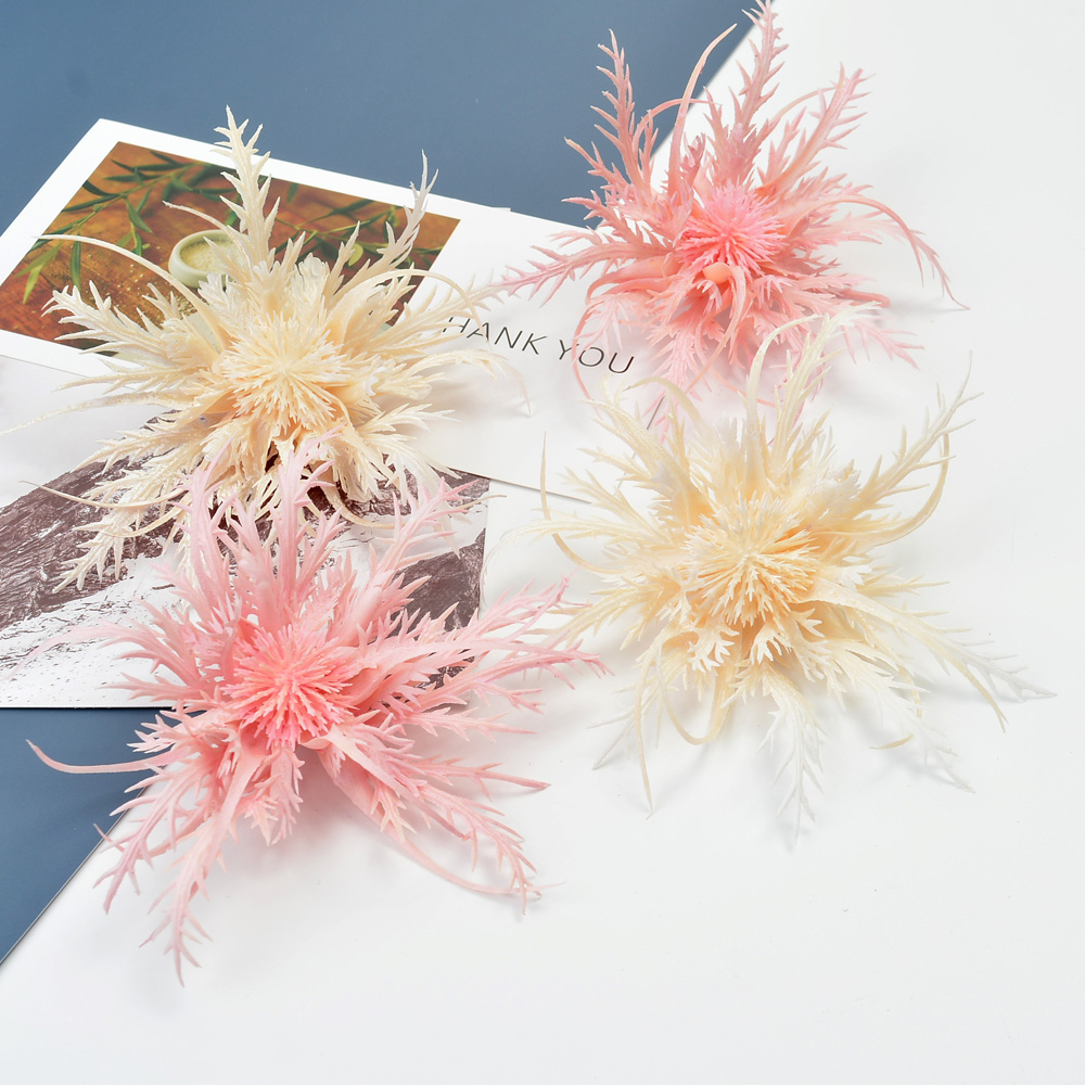 Simulation Sea Urchins Plastic Fake Flowers Diy Handmade Flower Ring Materials Headwear Hair Accessories Wedding wedding decorations