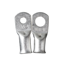 Copper tube terminals tinned copper GC type with bell mouth thickened copper tube wiring cold pressure terminal bell mouth copper nose