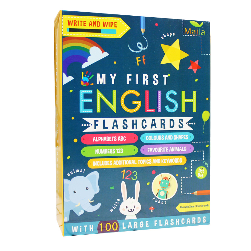 Little Got Talent to read the edition My first set of English Cognitive Book Matching Cards 100 Zhang without Pen