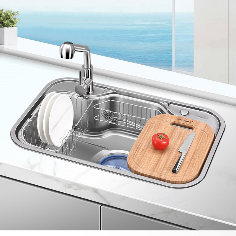 HIGOLD Humvee multifunctional containing sink 304 Stainless Steel Drain single sink Package Wash Basin Dishwashing pool