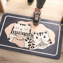Cartoon floor mat absorbent toilet toilet door mat into the door bedroom carpet home bathroom non-slip foot cushion