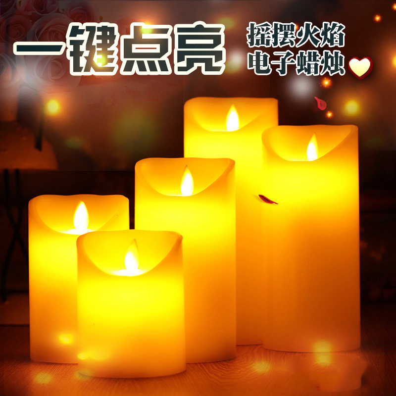 Konoha led electronic candle wedding wedding candle lamp window table bar simulation swing paraffin fake candle