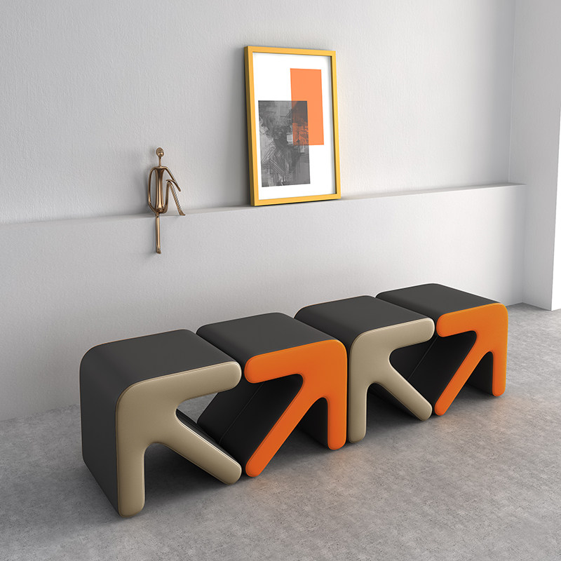 Shoe changing stool home entrance light luxury creative home living room entry door wearing shoes sofa stool soft bag fitting room low stool