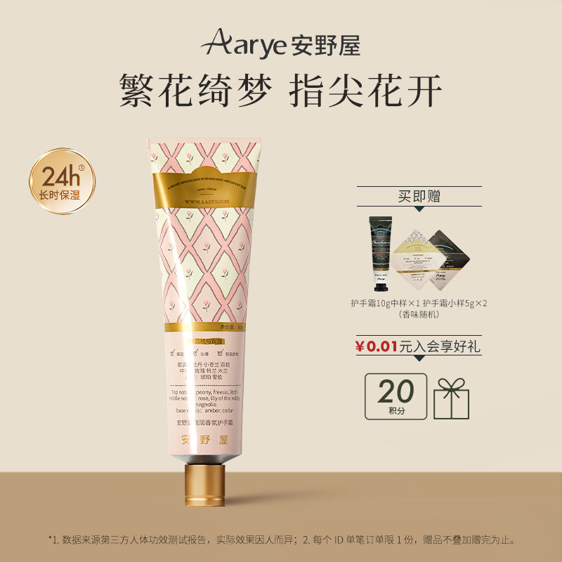 Крем для рук Anoya Cold с ароматом личи и розы Blooming Hand Cream Увлажняющий с увлажняющим ароматом 60 г Изображение 1