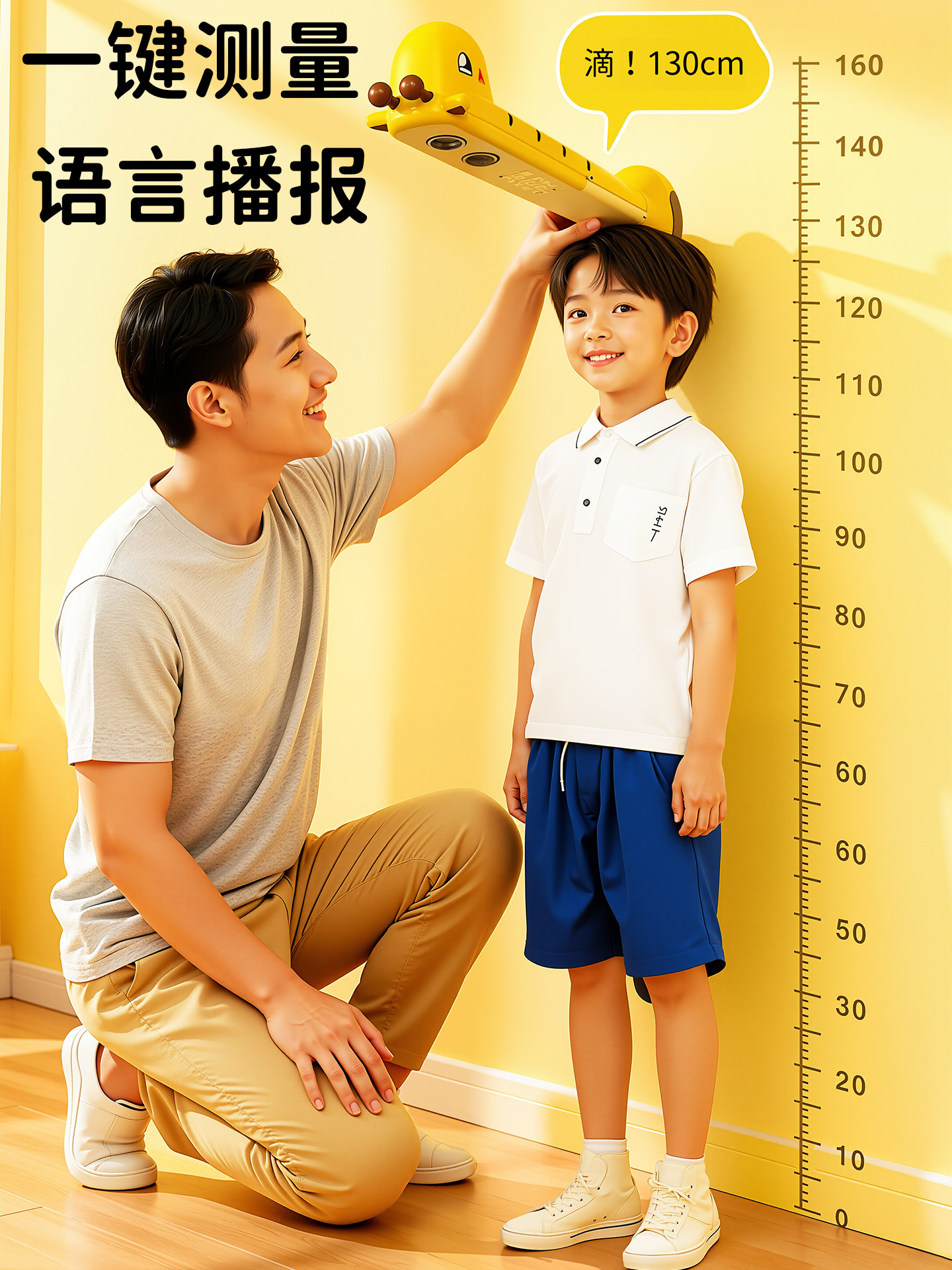 Fawn Height Measuring Instrument Electronic Children's Toy Baby Infrared Smart Sensor Measurement Indoor Voice Gift