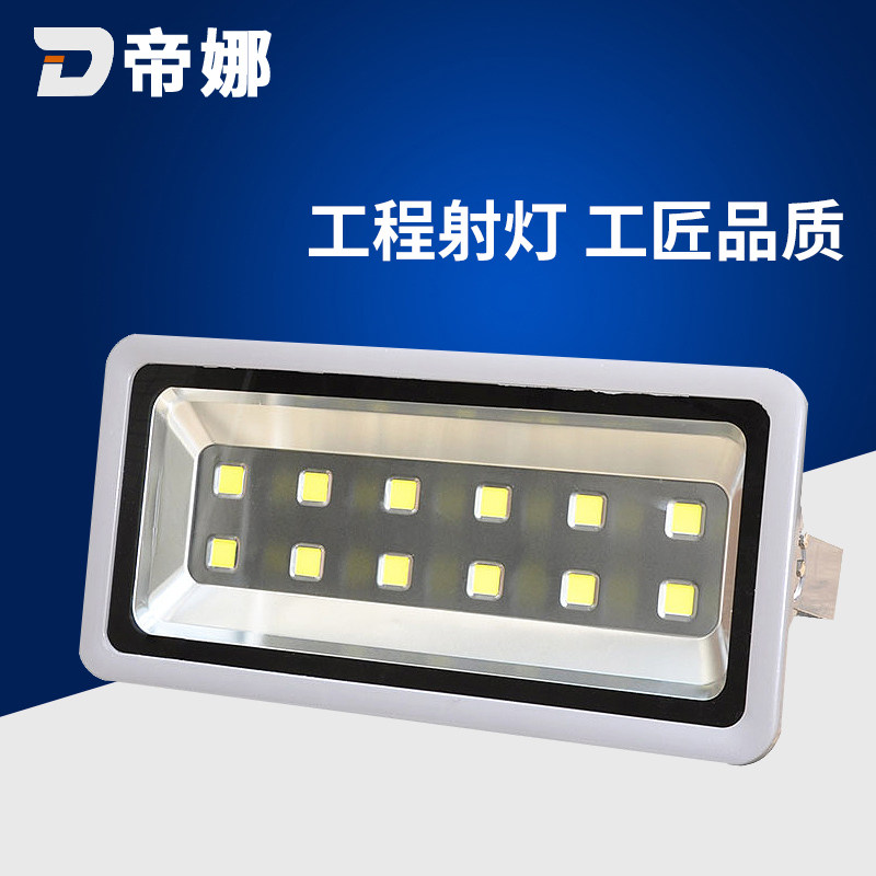 LED flood light outdoor waterproof 1000W square basketball court construction site tower crane high-power engineering lighting projection light
