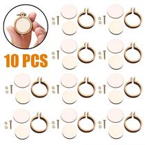 10 pcs set Woode Mii Embroidery Hoop Rig Cross Stitch Fra