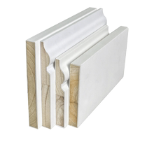 Solid wood baseboards customized with mud coating and technology veneer PVC film attached natural wood veneer mixed oil paint baseboards