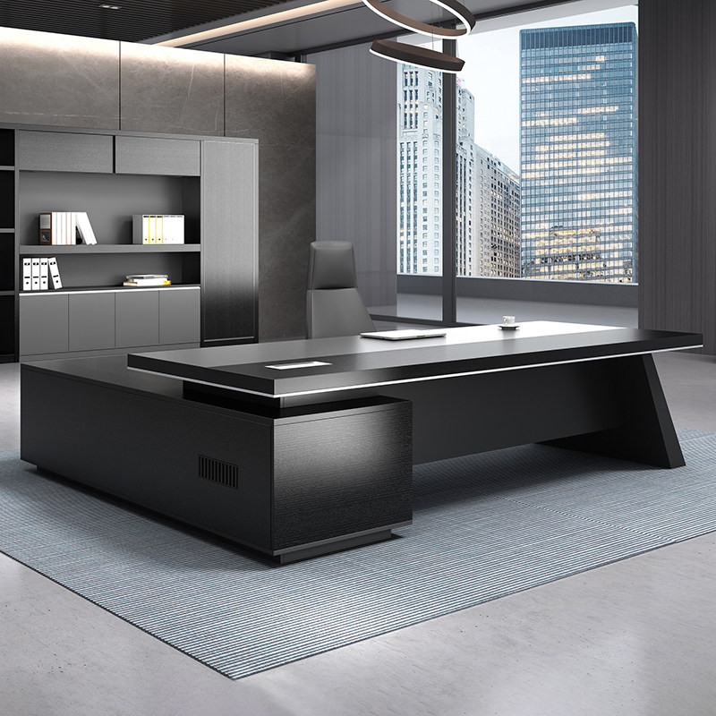 Office furniture atmosphere boss table executive desk simple modern president table supervisor table commercial manager table and chair combination