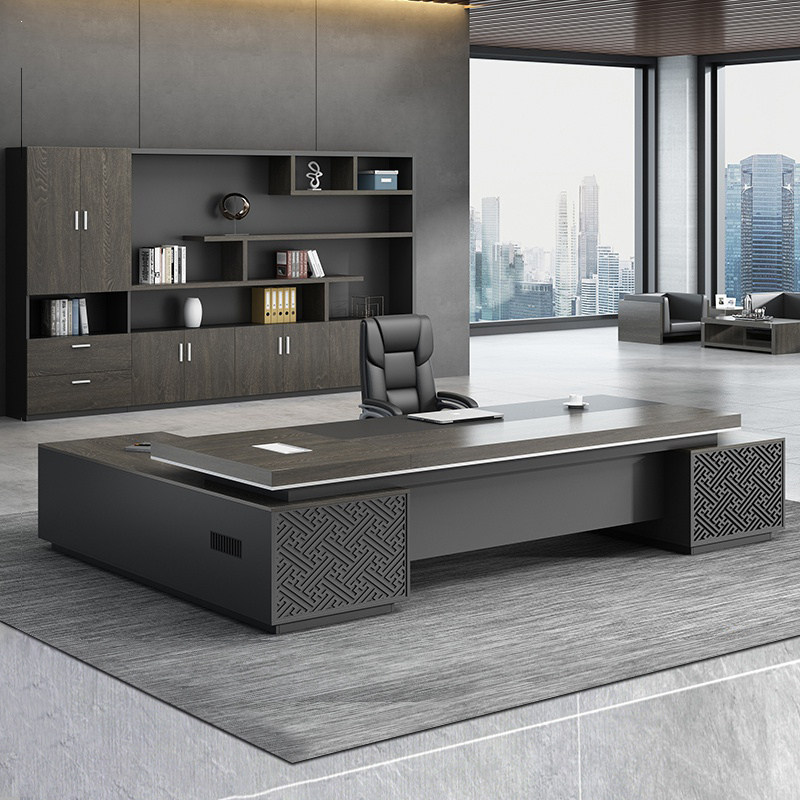 Desk boss table president table and chair combination simple modern manager table commercial office furniture big class