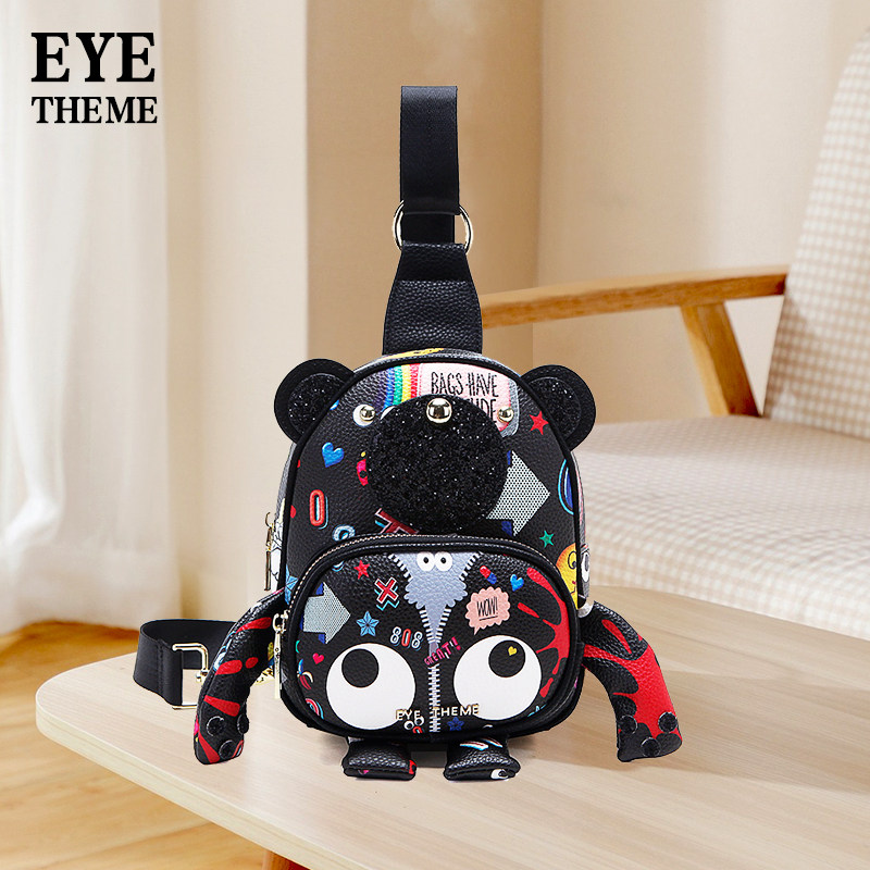 Original design bear bag bag 2021 new fashion fashion bodice bag women's wild sports shoulder bag ins cross-body bag