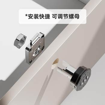 Universal Old-Fashioned Mechanical Drawer Lock for Office Desk, Home Bedside Cabinet, Anti-Theft Lock, 19 Core