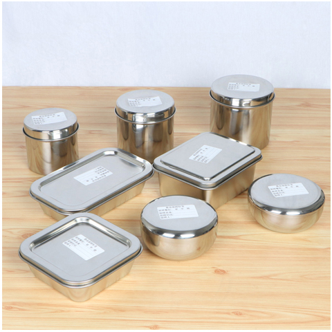 Square box Small number with lid 304 Round box Food Remain box Stainless Steel Square Box Food Box Lunch Box sample
