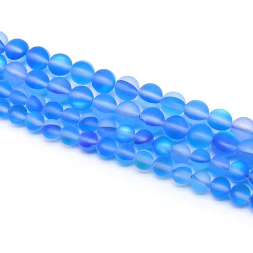 Синие мигающие плетеные бусины ручной работы, агатовые аксессуары, ручка, связать своими руками