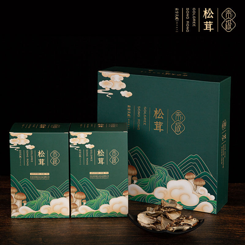 Gongji Xinzhi Wild Matsutake Dried Goods New Year's New Year's Goods See Parents Gifts Good Products Gifts Elders Mushroom Gift Box