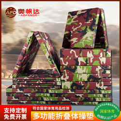 Sit-up mat for students high school entrance examination sports training Foldable sponge mat martial arts skills somersault special gymnastics mat