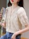 Ice Silk Chiffon Shirt for Women, New Summer Fashion V-Neck Lace Blouse, Short-Sleeved Top, Thin Large Size Shirt