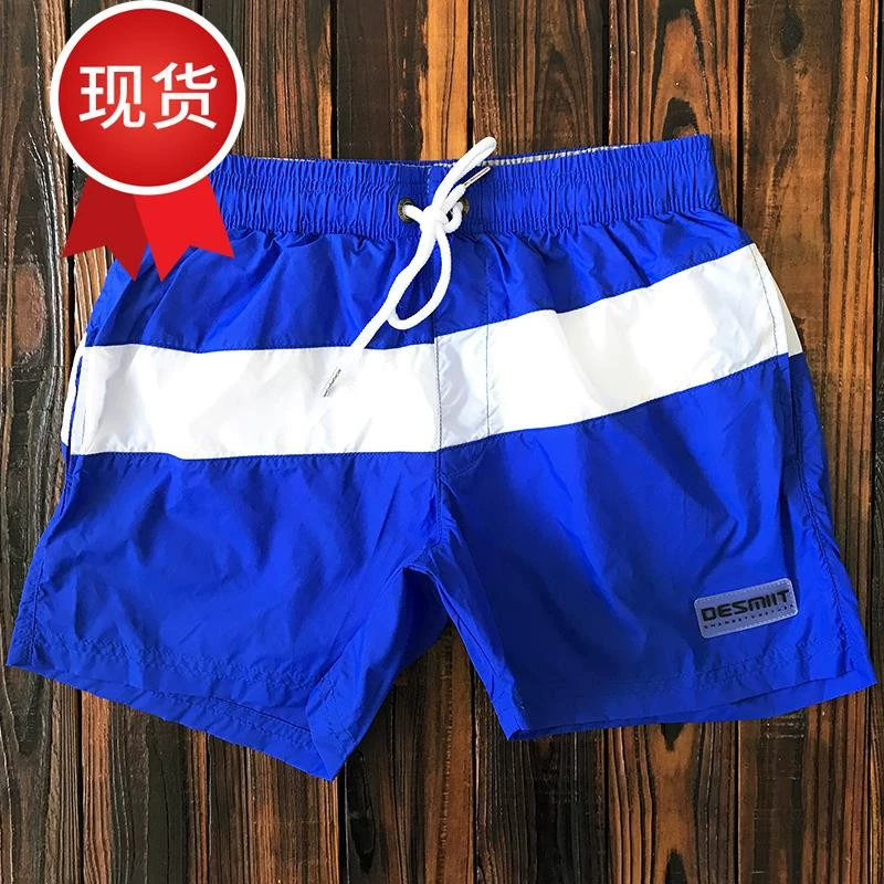 Quần sịp nam tam giác hông nửa gói khô nhanh quần short đi biển thể dục nam quần đùi chạy bộ ba điểm với 1 lớp lót bên trong - Quần bãi biển