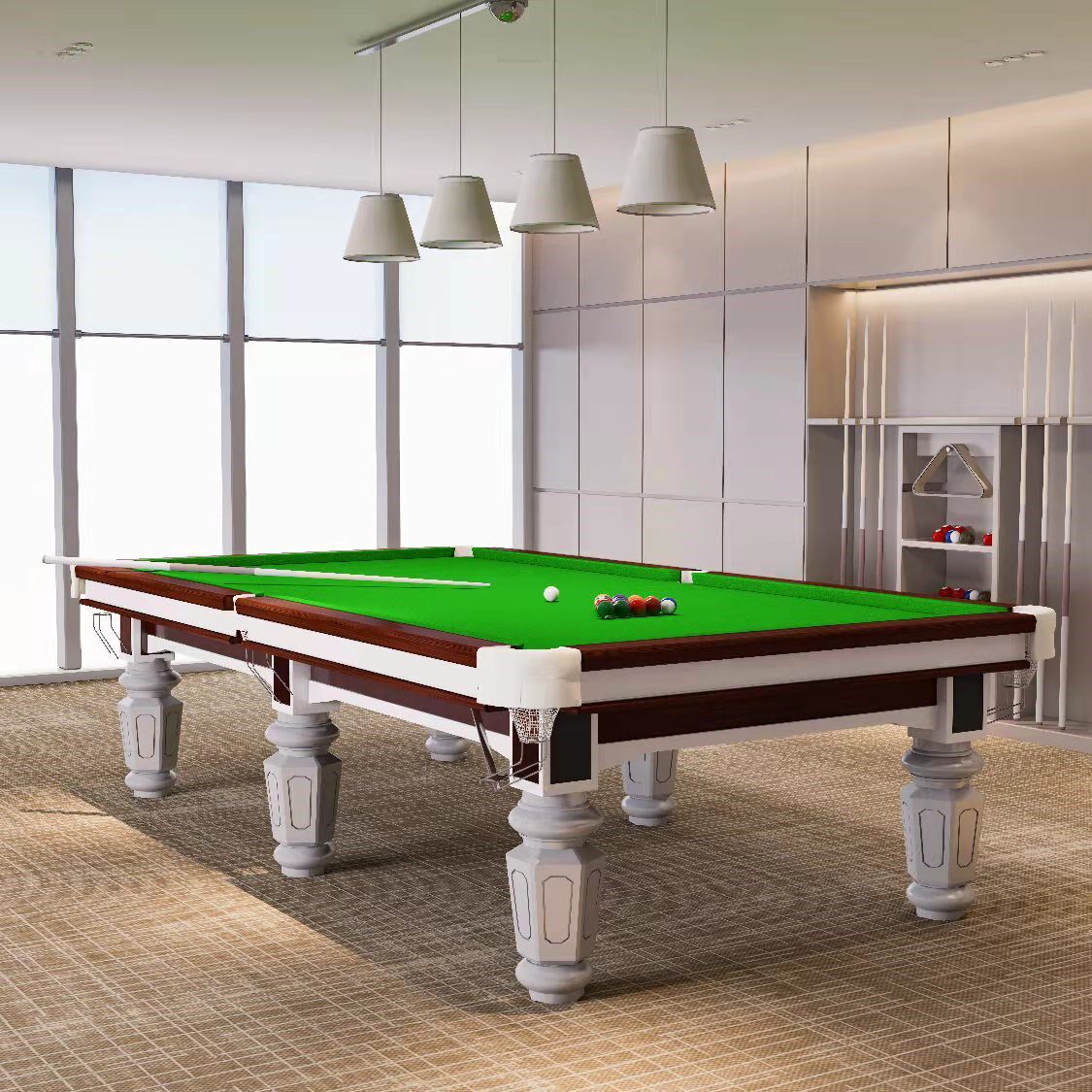 Special standard black eight American billiard table tennis two-in-one club billiard table home commercial ball hall