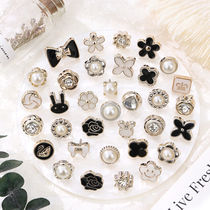 Anti-glare button no-seam dark button shirt collar small brooch high-end removable invisible button clothes fixed button